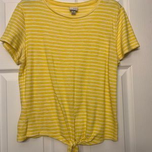 Yellow striped shirt